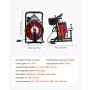 Drain Cleaner Machine 15m x 8mm, Auto Feed Sewer Snake Auger with 4 Cutters & Air-activated Foot Switch for 50mm to 100mm Pipes