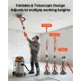 Drywall Sander, 950W Electric Drywall Sander, Popcorn Ceiling Removal Tool with 7 Variable Speed 1000-2300 RPM, Double-Deck LED 