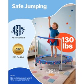 36 "Trampolin til børn sammenfoldelig mini toddler trampolin indendørs udendørs