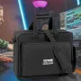 Padded DJ Mixer Gig Bag, 1200D Oxford Fabric, DJ Gear Carry Bag with a Storage Pocket 4.92 ft Removable Shoulder Strap 0.39 in P