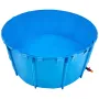 VEVOR Canvas Fish Pond, 1320 Gal Capacity Above Ground Fish Pond, Foldable PVC Koi Tank, Round Goldfish Tank with Stable Frame a