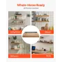 Floating Shelf Brackets 2 Pcs, 150 lbs/68 kg Weight Capacity, 16x6.2x1.5 inch / 406.4x157.4x38.1 mm, Heavy Duty Hidden Shelf Bra