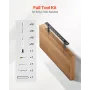 Floating Shelf Brackets 2 Pcs, 150 lbs/68 kg Weight Capacity, 16x6.2x1.5 inch / 406.4x157.4x38.1 mm, Heavy Duty Hidden Shelf Bra