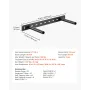 Floating Shelf Brackets 2 Pcs, 150 lbs/68 kg Weight Capacity, 16x6.2x1.5 inch / 406.4x157.4x38.1 mm, Heavy Duty Hidden Shelf Bra