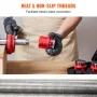 VEVOR Ratchet Pipe Threader Kit, 1/2" NPT, 3/4" NPT, 1" NPT Manuel Ratchet Pipe Threader, Portable Pipe Threading Tool Set wi