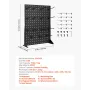 Pegboard Display Stand, 43 x 33 cm Tabletop Pegboard Display Stand with 15 Hooks, Thickened Cold-Rolled Steel Peg Board Panel fo