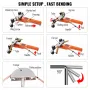 Pipe Tube Bender, 6.4mm-22.2mm Ratcheting Tubing Benders, 90° Forward/Reverse Pipes Bending Tools with 7 Dies for HVAC Air Condi