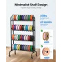 VEVOR 3D Printer Filament Opbevaringsstativ, 4 Etagers Heavy Duty Opbevaringshylde, Rullende Filament Spoleholdere Stativ med