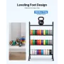3D Printer Filament Storage Rack, 4 Tier Heavy Duty Storage Shelf, Rolling Filament Spool Holders Racks with Wheels, Filaments O
