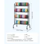 VEVOR 3D Printer Filament Opbevaringsstativ, 4 Etagers Heavy Duty Opbevaringshylde, Rullende Filament Spoleholdere Stativ med