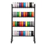 3D Printer Filament Storage Rack, 4 Tier Heavy Duty Storage Shelf, Rolling Filament Spool Holders Racks with Wheels, Filaments O