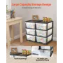 Plast Opbevaringsskuffer, 2 Pack Storage Organizer Skuffe, 6