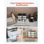Plastic Storage Drawers, 2 Pack Storage Organizer Drawer, 6 Drawers Closet Organization and Storage Dividers, Dresser Organizer 