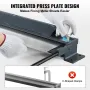 Box and Pan Brake, 910 ± 10 mm, 0-130 Degrees Sheet Metal Bending Brake, Portable Mini Metal Bender with 20 Gauge Low Carbon Ste