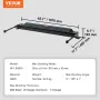Box and Pan Brake, 910 ± 10 mm, 0-130 Degrees Sheet Metal Bending Brake, Portable Mini Metal Bender with 20 Gauge Low Carbon Ste