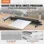 Box and Pan Brake, 1220 mm ± 15 mm, 0-130 Degrees Sheet Metal Bending Brake, Portable Mini Metal Bender with 20 Gauge Low Carbon