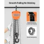 VEVOR Hand Chain Hoist, 2 Ton Capacity, Manual Chain Block with Upgrade G80 Galvanized Chain, 6 m Lifting Height, Heavy Duty Pul
