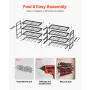 Power Tool Organizer Wall Mount, 4-Layer Storage Rack with 8 Drill Holders, Tools Holder and Storage Rack with Screwdriver Holde