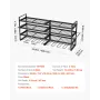 Power Tool Organizer Vægmontering, 4-lags opbevaringsstativ med