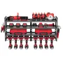 VEVOR Power Tool Organizer Vægmontering, 4-lags opbevaringsstativ med 8 boreholdere, værktøjsholder og opbevaringsstativ med