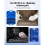 Bearing Press Kit, 52+16 Pcs, 2 in 1 Bushing Driver Tool & Bearing Press Kit, Race and Seal Driver Set with 49 Bushings, 10 Coll