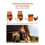 Automatic Chicken Coop Door, Battery Powered Chicken Coop Door with Timer & Manual Setting, Anti-Pinch Security, Durable Aluminu