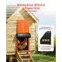 Automatic Chicken Coop Door, Battery Powered Chicken Coop Door with Timer & Manual Setting, Anti-Pinch Security, Durable Aluminu
