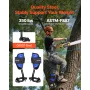 VEVOR Tree Climbing Spikes Set, Height-Adjustable Tree Climbing Gear with Straps & Waist Harness, 159 kg Load Capacity, Heavy Du