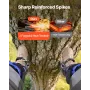 Tree Climbing Spikes Set, Height-Adjustable Tree Climbing Gear with Straps & Waist Harness, 159 kg Load Capacity, Heavy Duty Ste