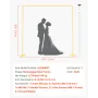 Arch Backdrop Stand, 2.4 x 2.4 m, Stable Structure, Easy Assembly, Square Gold Metal Arch Backdrop Stand for Wedding, Birthday P