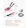 Steel Banding Strapping Kit, Heavy Duty Banding Sealer Tool with 60 m Binding Straps, 200 Metal Clasps, Manual Pallet Packaging 