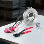 VEVOR Stålbåndsbåndsæt, Heavy Duty båndforseglerværktøj med 60 m bindingsstropper, 200 metalspænder, manuel pallepakke