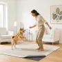 Rug Pad 1.52 x 2.13 m, Non-slip Carpet Area Pad, Rug Mat Padding with Dual Surface Felt Cushion & Rubber Gripper, Hardwood Floor