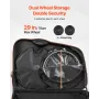 VEVOR Cykelrejsetaske, Cykelrejsetaske med EVA Hard Shell, Quick-Release Spænde, Dobbelt lynlås, TSA lås og hjul, Black Bi