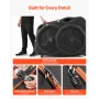 VEVOR Bike Travel Case, Bicycle Travel Bag with EVA Hard Shell, Quick-Release Buckle, Dual Zipper, TSA Lock and Wheels, Black Bi