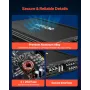 VEVOR Car Audio Amplifier, 4-Channel Bridgeable Car Amplifier, Multichannel Class AB Stereo Amp, Max. 4 x 250W at 4 Ohms / 4 x 5