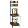 VEVOR 3D Printer Filament Opbevaringsrack, 4-Tier 3D Printer Stand med Filament Opbevaring, Spole Holder Racks Vogn med hjul,