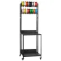 3D Printer Filament Storage Rack, 4-Tier 3D Printer Stand with Filament Storage, Spools Holder Racks Cart with Wheels, Filaments