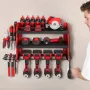 Power Tool Organizer Vægmontering, 3-lags opbevaringsstativ med