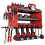 Power Tool Organizer Vægmontering, 3-lags opbevaringsstativ med