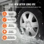 Wheel Rim Cover Hubcaps, 15 in Diameter, Sturdy & Durable Scratch-Resistant Hubcap with Snap & Valve Nozzle Hole, ABS & PC Hubca