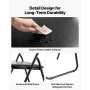 4 Pack Folding Chairs, Foldable Leather Chairs with Heavy Duty Metal Frame & Padded Cushion, Portable Folding Card Table Chairs,