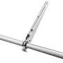 Barbed Wire Arm, 10 Packs 14.8 in Fence Post Extender for 1.3" to 1.5" Chain Link Fences, U Bracket Design, Galvanized Steel Fen