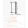 Clothing Garment Rack, Heavy Duty Clothing Garment Rack, 4 Adjustable Tiers Clothing Racks with Carbon Steel, 227 kg Load Capaci