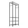 Clothing Garment Rack, Heavy Duty Clothing Garment Rack, 4 Adjustable Tiers Clothing Racks with Carbon Steel, 227 kg Load Capaci