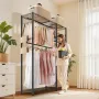 VEVOR Clothing Garment Rack, Heavy Duty Clothes Rack, 6 Adjustable Tiers Clothes Racks with Steel Frame, 363 kg Load Capacity Cl