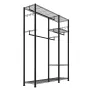 Clothing Garment Rack, Heavy Duty Clothes Rack, 6 Adjustable Tiers Clothes Racks with Steel Frame, 363 kg Load Capacity Closet W