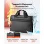 VEVOR Fireproof Document Bag, 1000 ℃ Heat Insulated Fireproof & Waterproof Bag, Portable Multi-Layer File Storage Security Organ