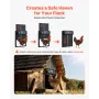 VEVOR Automatic Chicken Coop Door, DC & Battery Powered Chicken Door with LCD Display, Light Sensor, Timer & Manual Setting, Ant