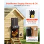 VEVOR Automatic Chicken Coop Door, DC & Battery Powered Chicken Door with LCD Display, Light Sensor, Timer & Manual Setting, Ant